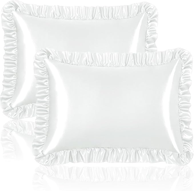 Homiest Ruffle Satin Pillowcase by Homiest