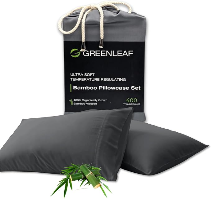 Greenleaf Queen Pillow Cases Set of 2 | Ultra-Soft Pillow Covers | Envelope by GreenleafLinens
