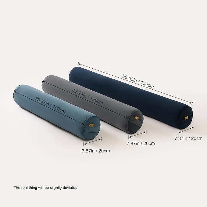 Body Pillow for Adults, Long Round Pillow, Big Cylindrical Pillow, Large Full - Image 3