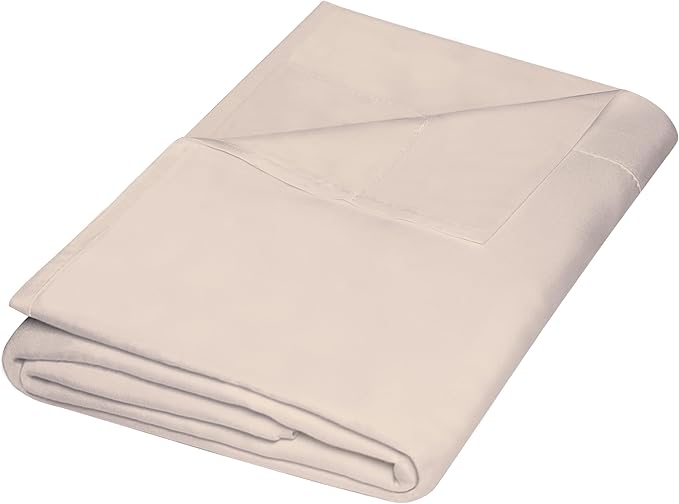 ZPECC Twin Flat Sheet Only 1 Pack, Durable Beige Top Bed Sheets Hypoallergenic by ZPECC-ABrandThatHasBeenFocusedOnBabyProductsFor18Years
