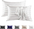 MR&HM Satin Pillowcase for Hair and Skin, Silk Satin Pillowcase 2 Pack by MRHM