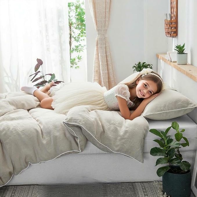Simple&Opulence 100% Washed Linen Duvet Cover - Image 8