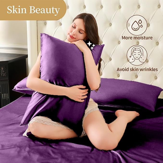 Mulberry Silk Pillowcase for Hair and Skin Standard Size 20"X 26" - Image 7