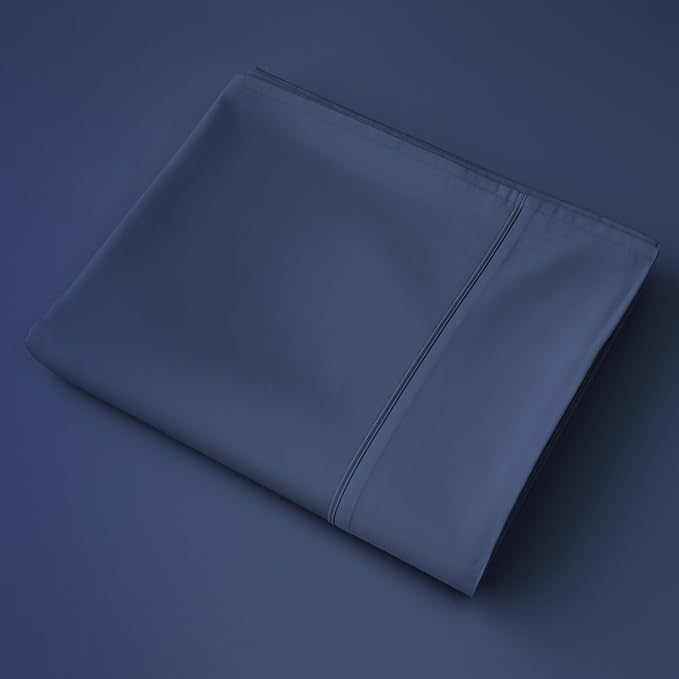 Cotton Flat Sheets Only, 600 TC 100% Cotton Flat Sheet Top Sheet Only, TwinXL by ShunjieHome