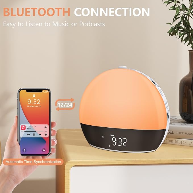 Sunrise Alarm Clock Sound Machine, Alarm Clocks - Image 6