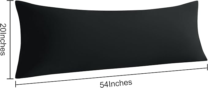 NTBAY Body Pillow Cases Set of 2, 2 Pack Brushed Microfiber 20x54 Pillow Cases - Image 4