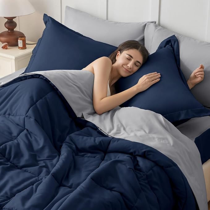 JOLLYVOGUE King Comforter Set, Ultra-Soft Bed in a Bag King Size 7 Pieces - Image 7