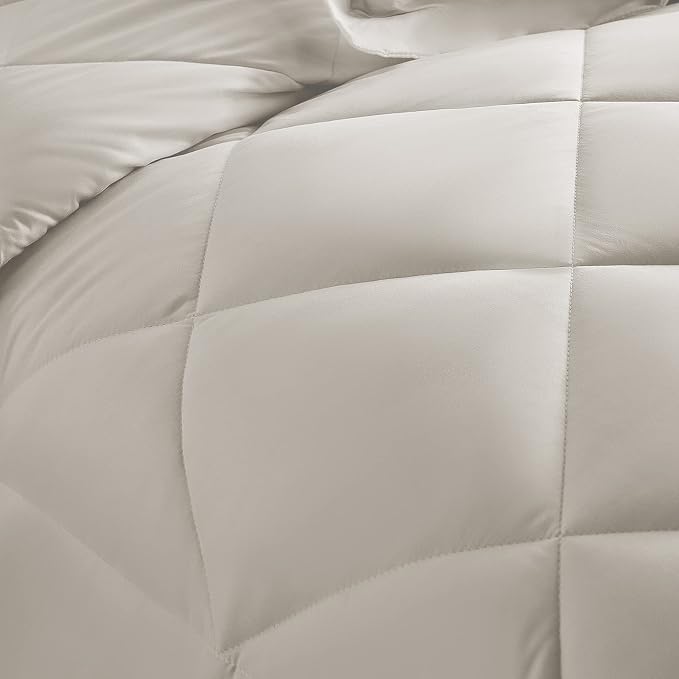 CozyLux Queen Comforter Set Beige - Image 9