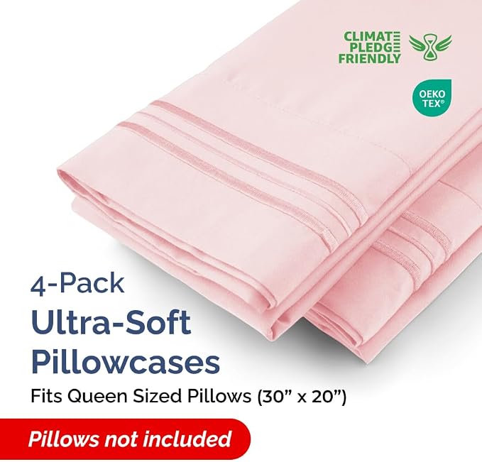 Queen Pillow Cases Set of 4 - Image 2