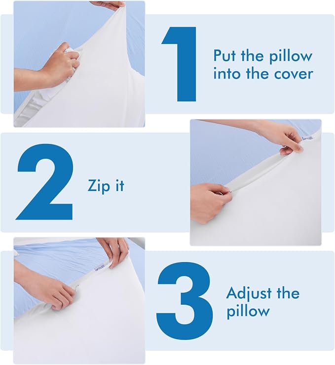 Avolare Cooling Body Pillow Cases 1 Pack, Arc-Chill 3.0 Cooling Body Pillow - Image 8