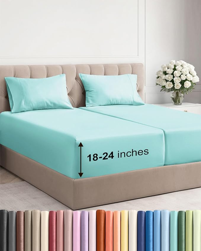 Extra Deep Split King Sheet Set by CGKUnlimited