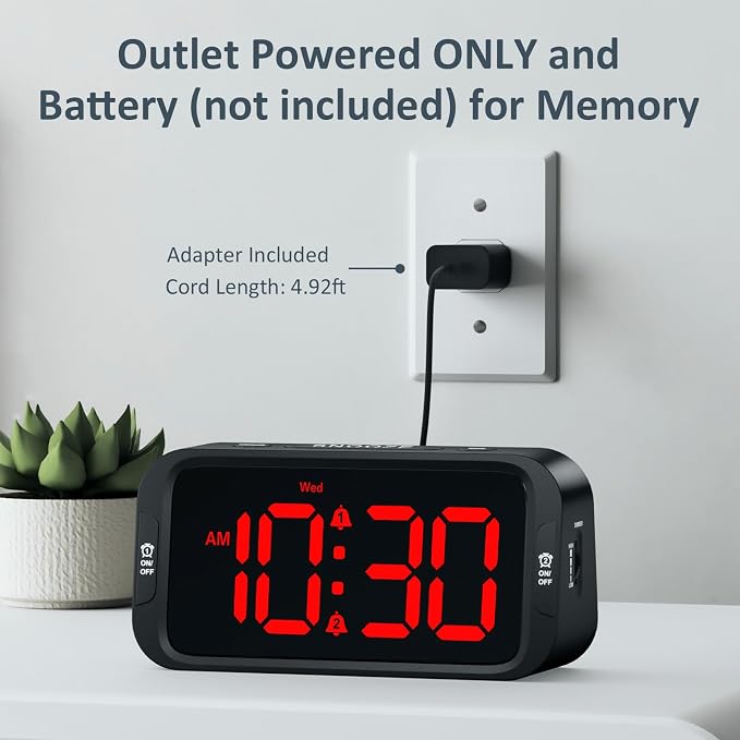 Odokee Digital Dual Alarm Clock - Image 7