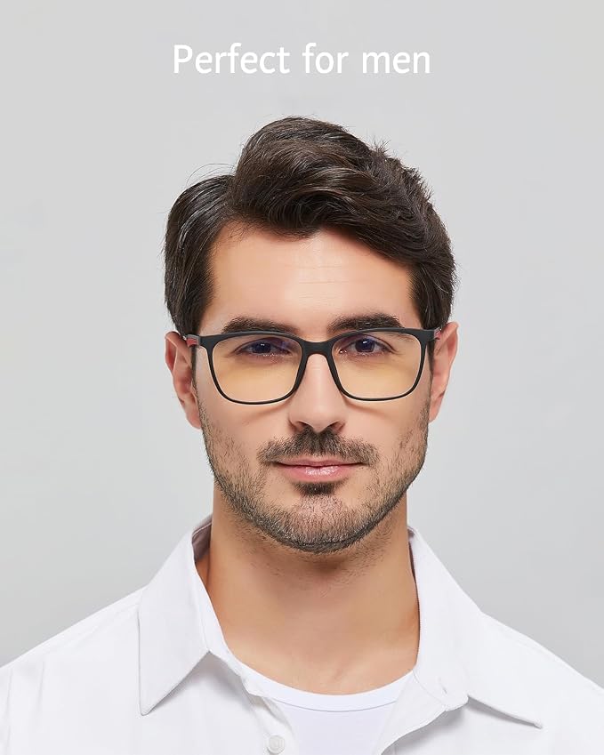 ANRRI Blue Light Blocking Glasses, Anti Eyestrain Lens Lightweight Frame - Image 3