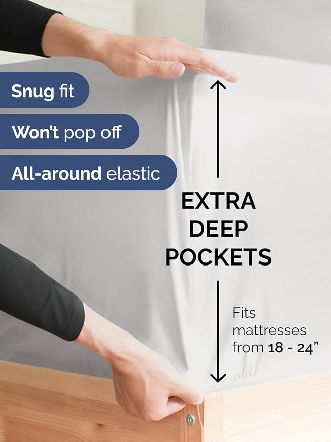 Extra Deep King Fitted Sheet - Image 2