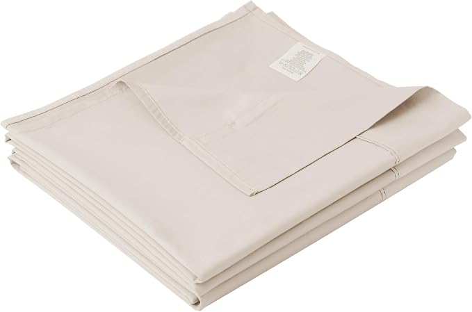 Cotton Twin Flat Sheet Only, 600 Thread Count 100% Egyptian Cotton Top Sheet by ZaizaiHome