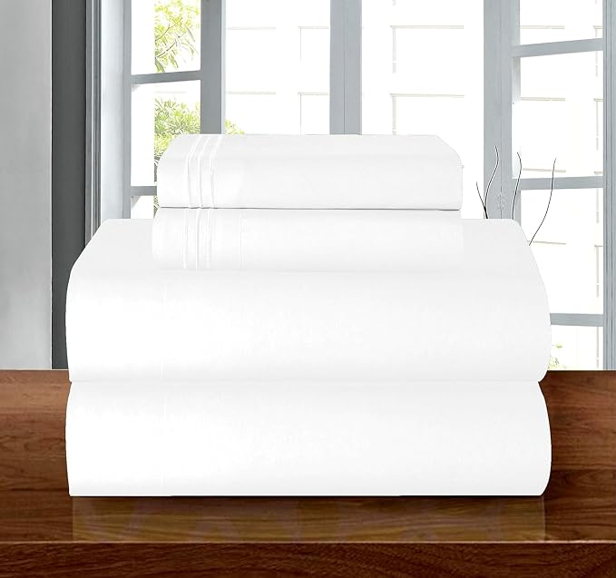 Elegant Comfort Luxury 1500 Premium Hotel Quality Microfiber 4-Piece Sheet Set - Image 2