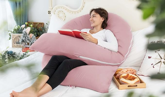 Meiz Pregnancy Pillow, Cooling Silky Pregnancy Pillows - Image 3