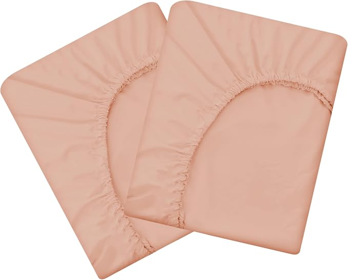 HBHLFZ Twin XL Fitted Sheet Only 2 Pack, Soft Breathable Bottom Sheet by HBHLFZLuxuryHomeLife