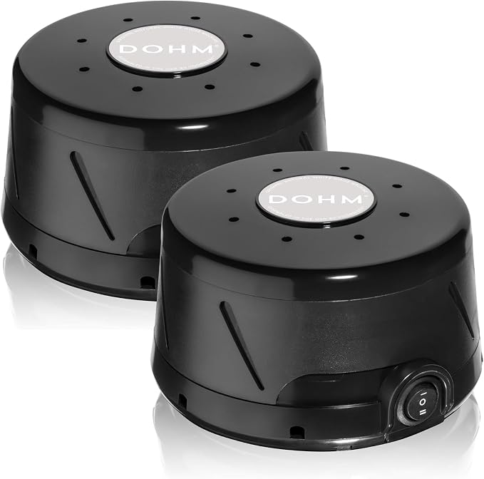 Yogasleep Dohm Classic 2-Pack Black | The Original White Noise Machine | by Yogasleep