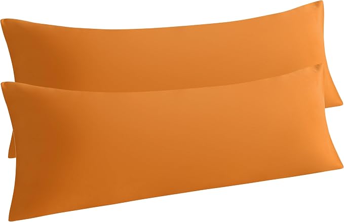 NTBAY Body Pillow Cases Set of 2, 2 Pack Brushed Microfiber 20x54 Pillow Cases by NTBAY