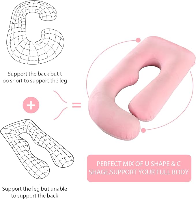 BATTOP Pregnancy Pillows for Sleeping- U Shaped Full Body Maternity Pillow - Image 6