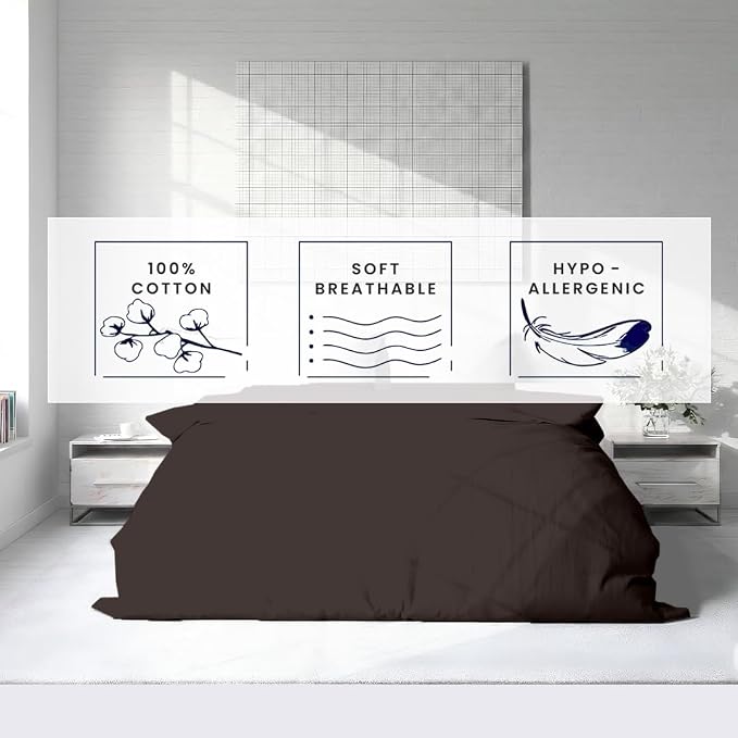 Kotton Culture 1 Pc 120" x 98" Duvet Cover Oversized King 100% Egyptian Cotton - Image 6