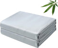 Bamboo Viscose Flat Sheets Only, 400 Thread Count Sateen Weave Twin Size Flat by ZaizaiHome