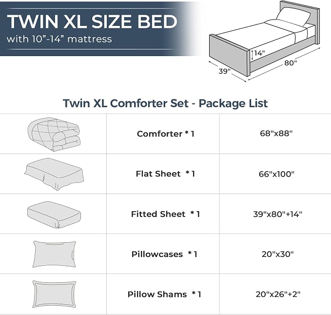 HEVUMYI Twin-XL Comforter Set - Image 8