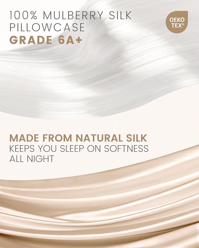 THXSILK Silk Pillowcase for Hair and Skin, 100% Mulberry Silk Bed Pillowcase - Image 2