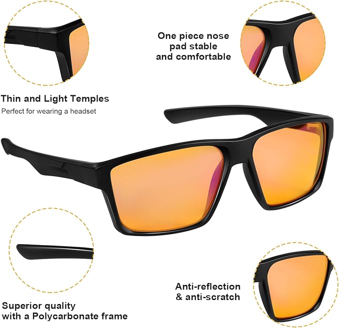Okany Blue Light Blocking Glasses Gaming Computer Glasses Powerful Professional - Image 3