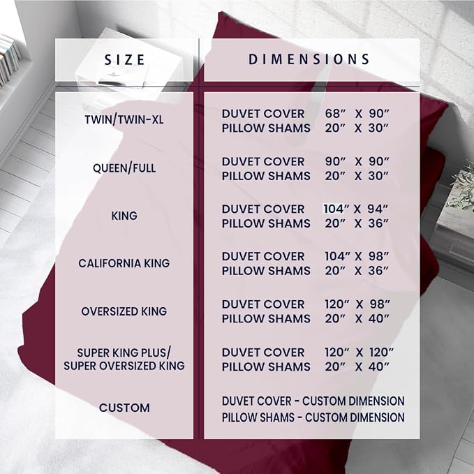 Kotton Culture 3 Pc 120"x120" Duvet Cover Set Super King Plus/Super Oversize - Image 4