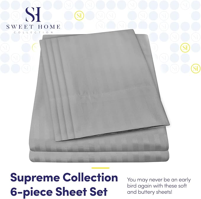 Dobby Stripe Queen Sheets - Image 2