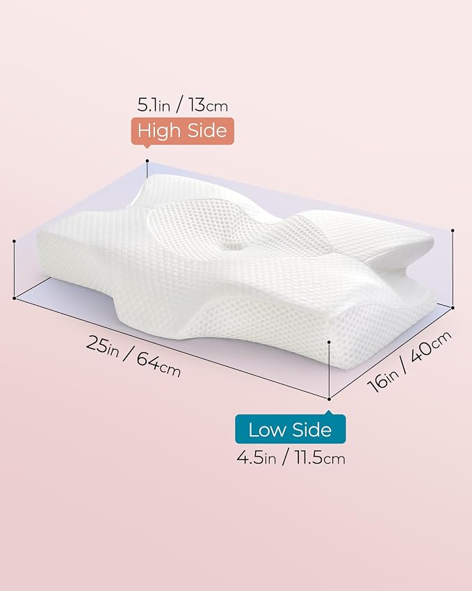 Elviros Cervical Memory Foam Pillows - Image 9