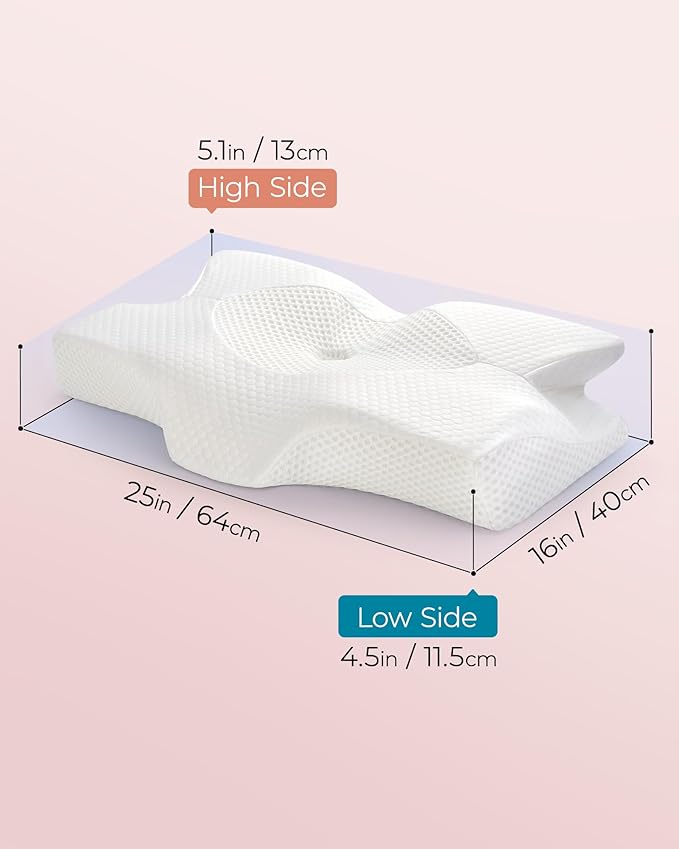 Elviros Cervical Memory Foam Pillows - Image 9