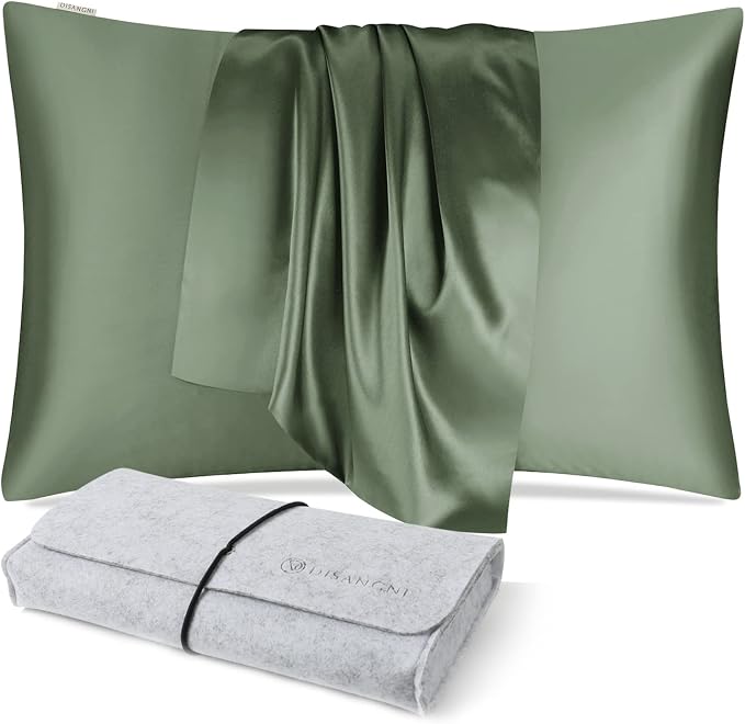 DISANGNI 100% Natural Mulberry Silk Pillow case by DISANGNI
