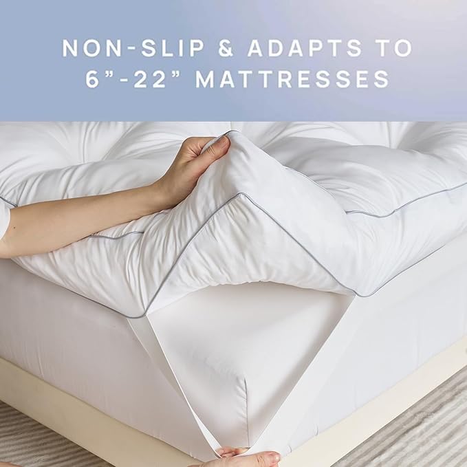 SHOUREN 5 Inch Memory Foam Mattress Topper Full - Image 4