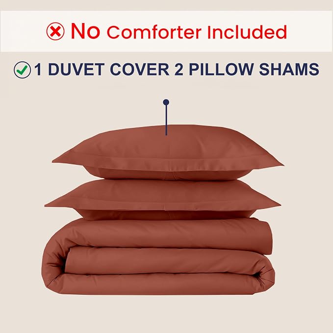 Kotton Culture 3 Pc Twin XL/Twin Duvet Cover Set-100% Egyptian Cotton 600 - Image 2