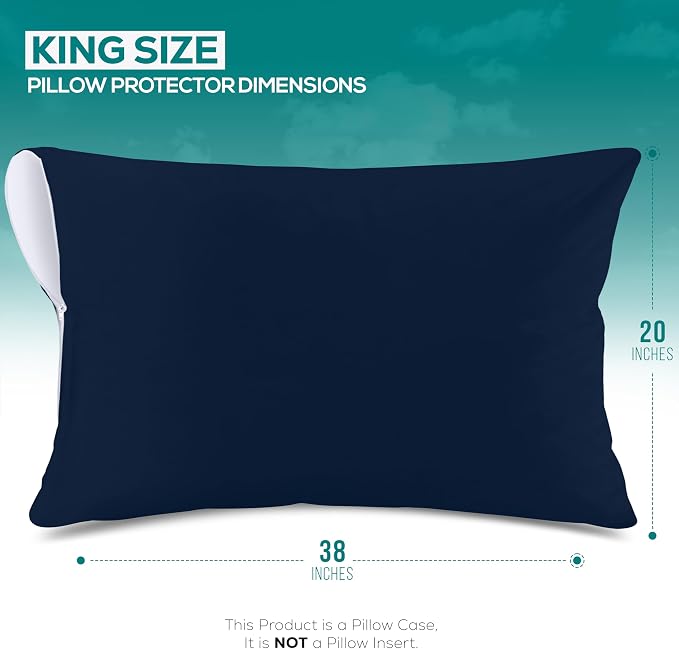Utopia Bedding Premium 100% Waterproof Pillow Protectors - Image 2