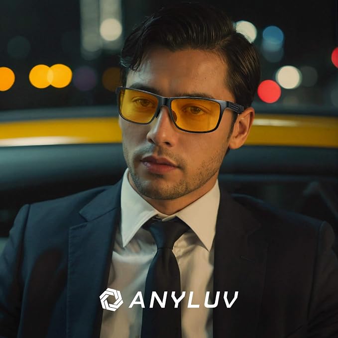 ANYLUV Blue Light Blocking Glasses Men Computer Gaming Glasses Lightweight - Image 2