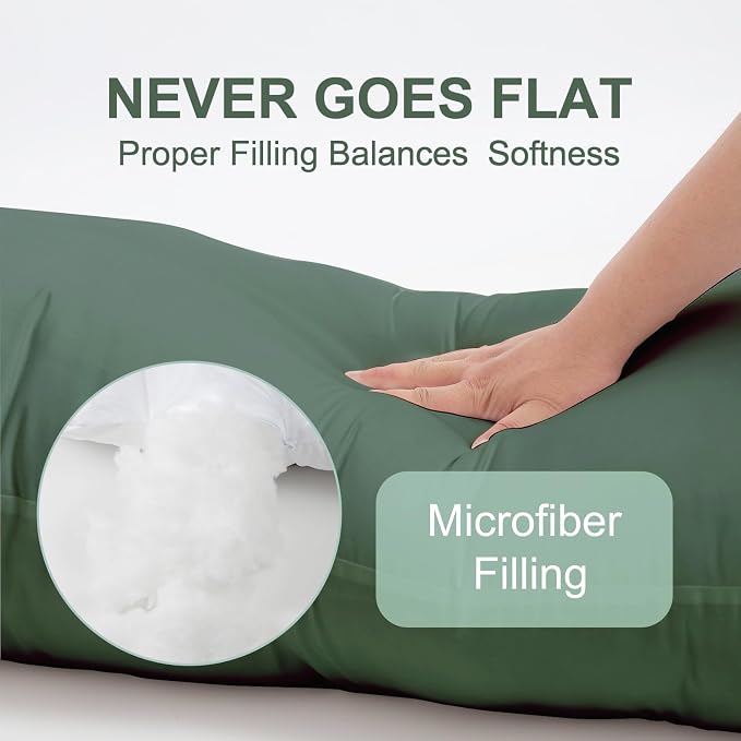 DOWNCOOL Large Body Pillow Insert- Breathable Full Body Pillow - Image 3