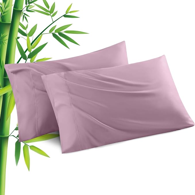 Pillowcases Standard Size 2 Pack, Cooling Viscose Pillow Cases by JamRest
