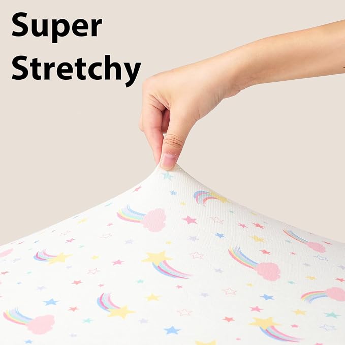 Baby Crib Sheets Girl, 3 Pack Toddler Bed Sheets - Image 4