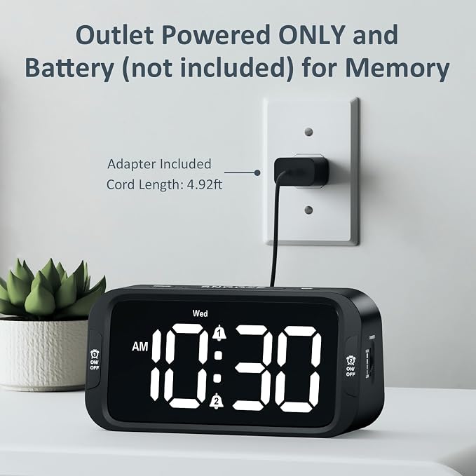 Odokee Digital Dual Alarm Clock - Image 7