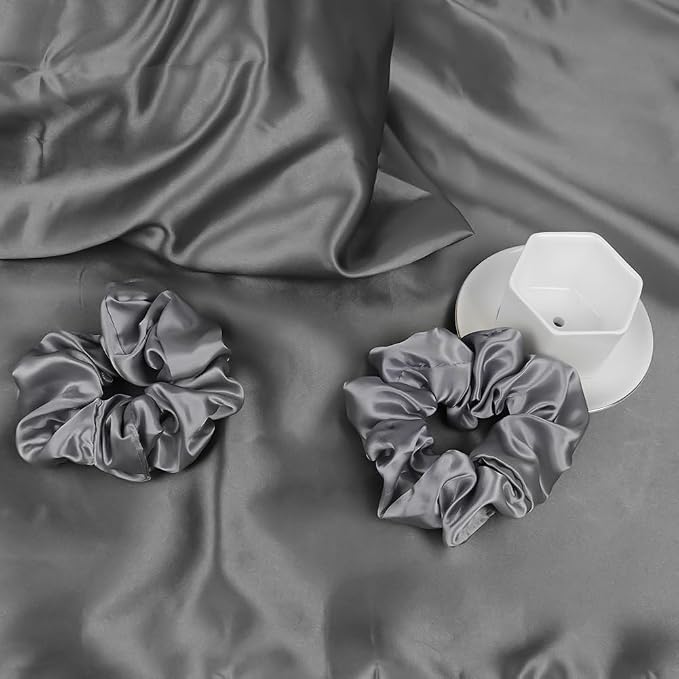 AUAUY 2 Pack Satin Silk Pillowcase, 19.69x29.53in Silk Pillowcases - Image 7