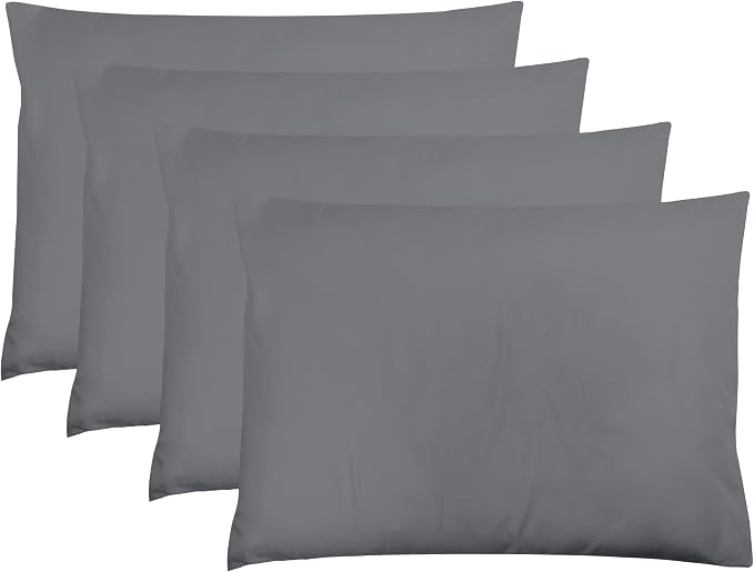 ZPECC Dark Gray Pillow Cases Queen Size Set of 4, 20x30 Envelope Closure by ZPECC-ABrandThatHasBeenFocusedOnBabyProductsFor18Years