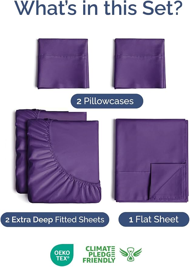 Extra Deep Split King Sheet Set - Image 2