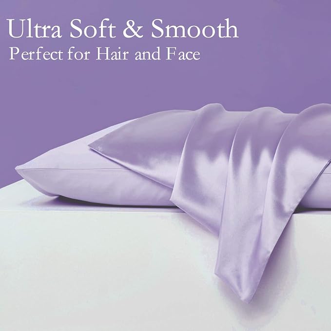 JOGJUE Silk Pillowcase for Hair and Skin 2 Pack 100% Mulberry Silk Bed - Image 3