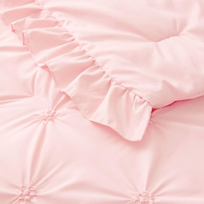BEDELITE Baby Pink King Size Comforter Set - Image 8