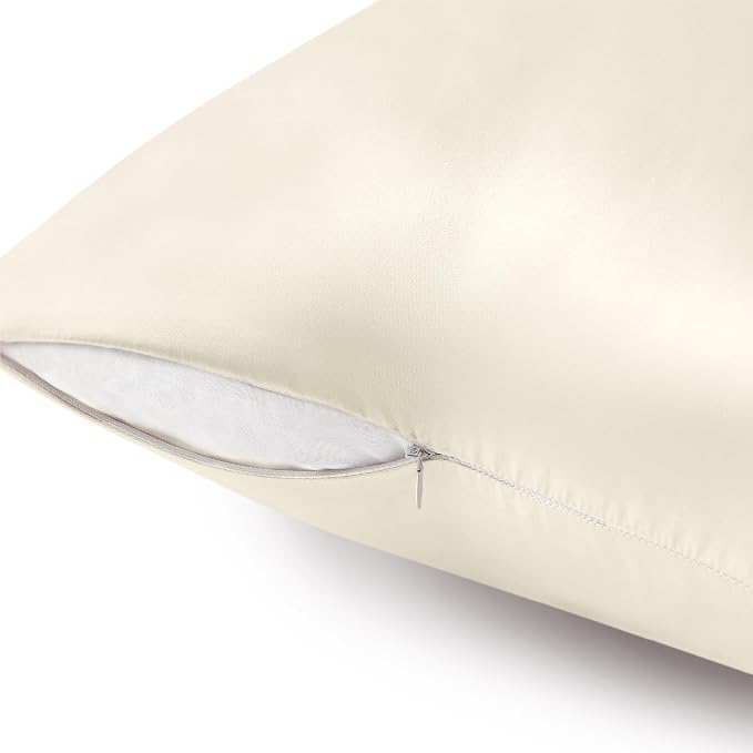 BEDELITE Satin Pillowcase with Zipper, Super Soft and Cooling Similar to Silk - Image 5