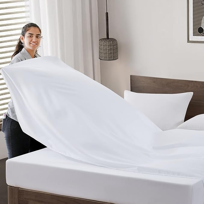 Maple&Stone California King Flat Sheet 6 Pack, Premium Soft & Breathable - Image 3